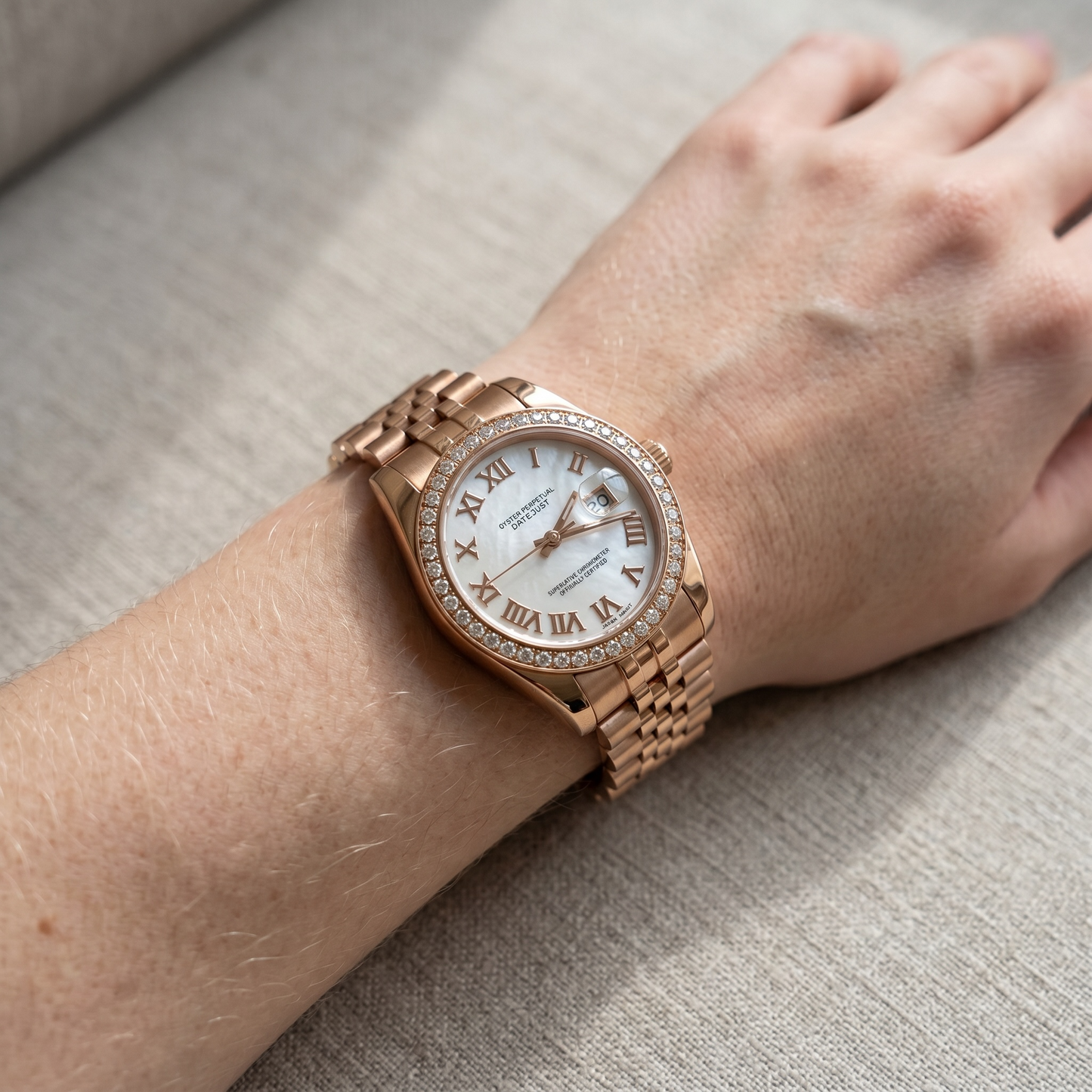 Datejust Mother of Pearl & Rose Gold