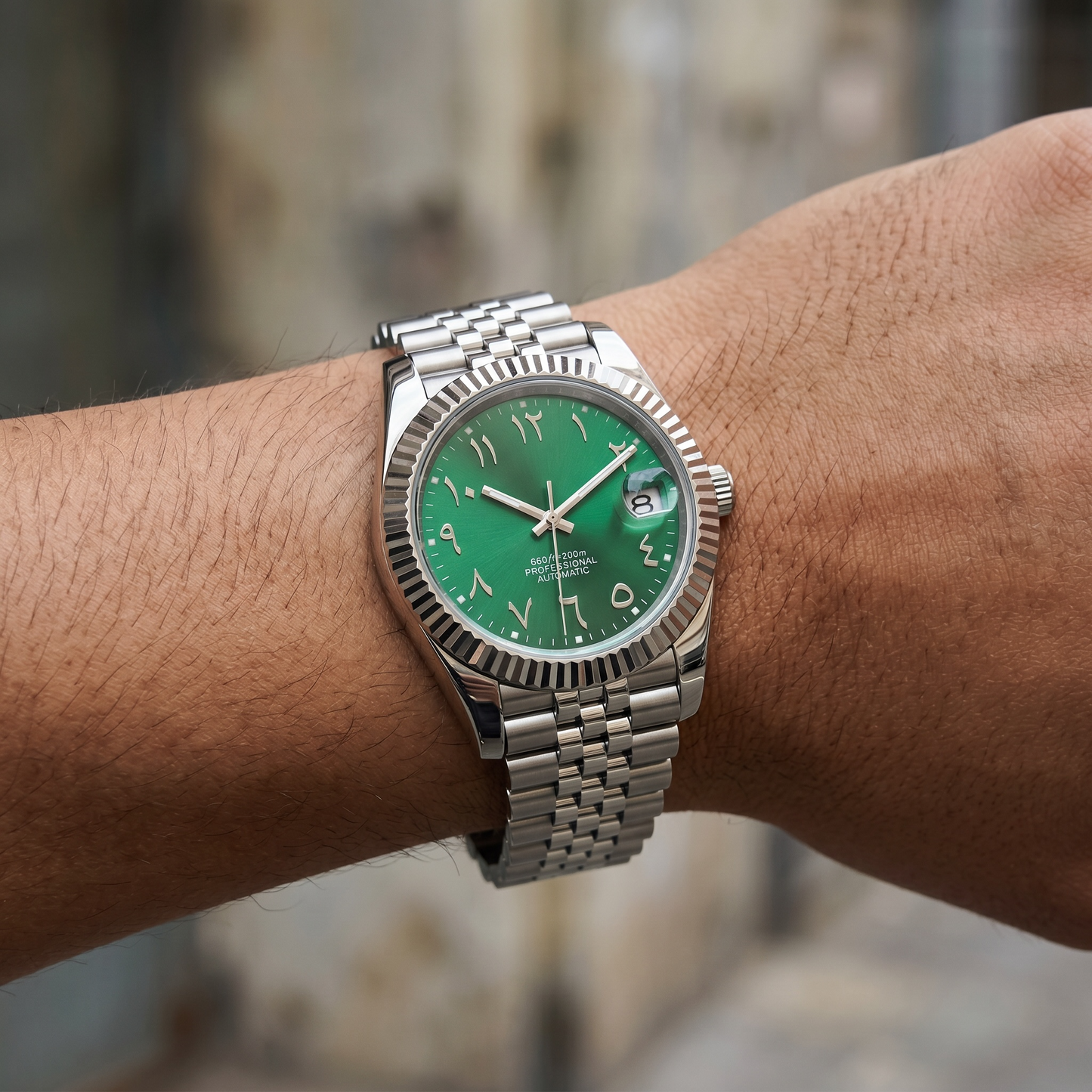 Datejust Arabic Green