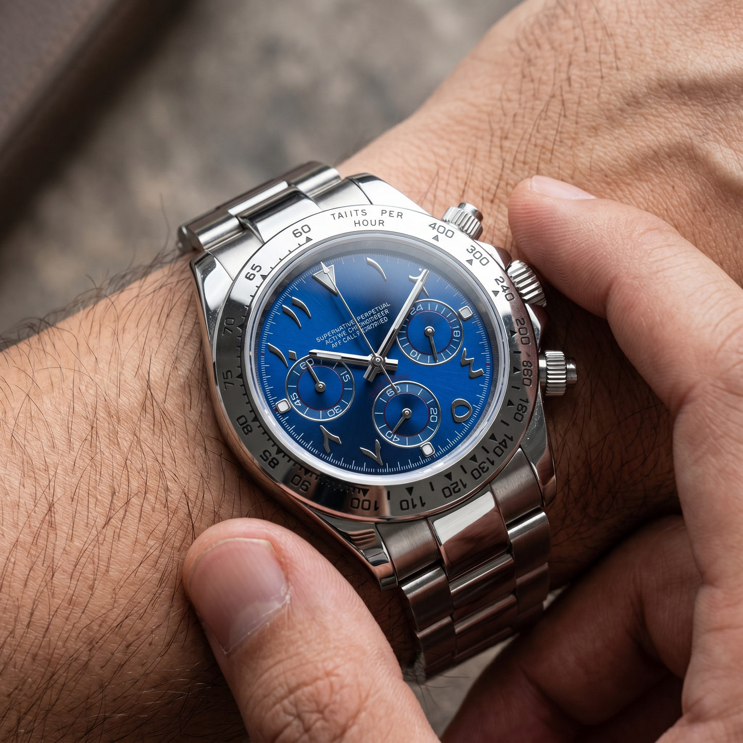Daytona Ocean Blue Arabic Dial