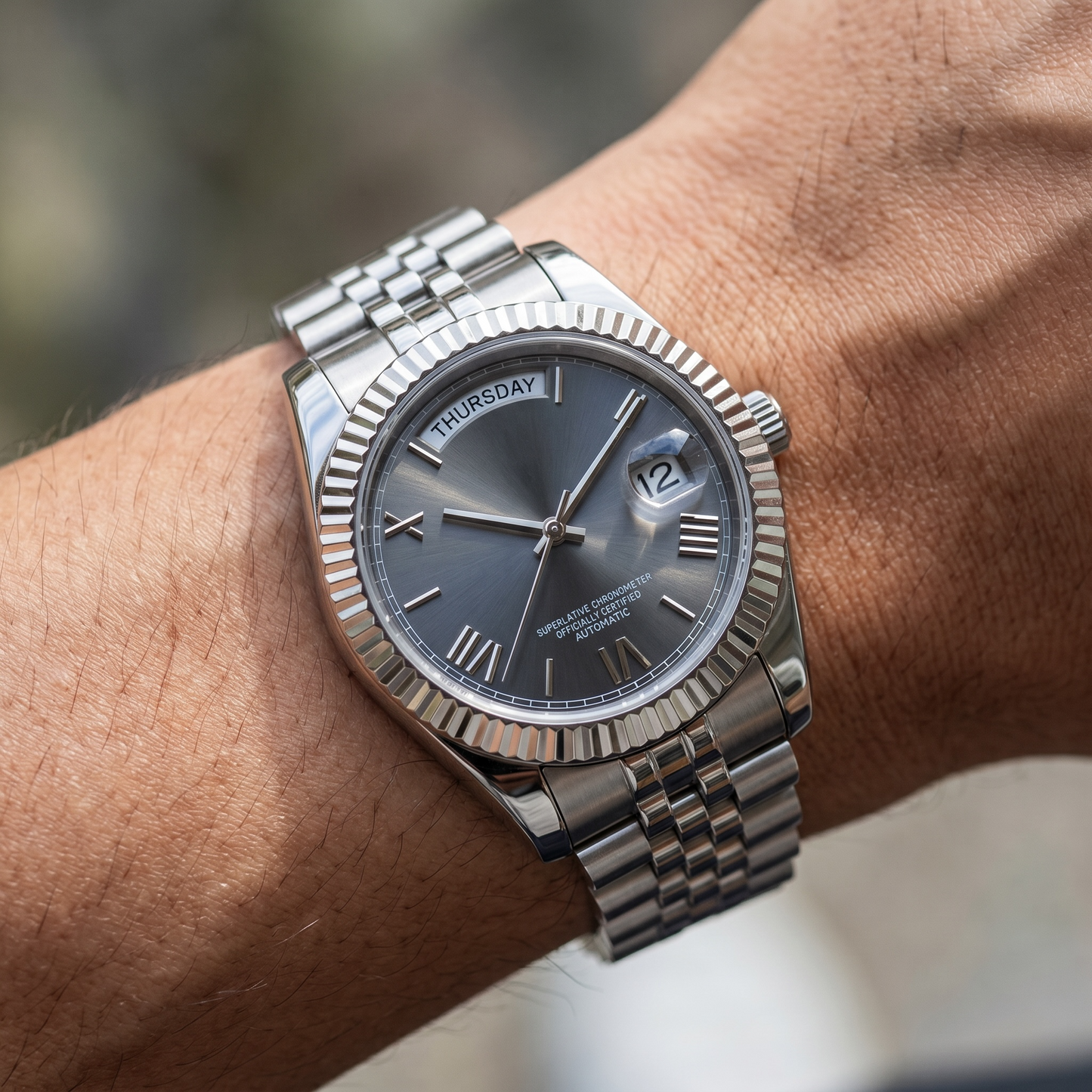 Day-Date Smoke Dial