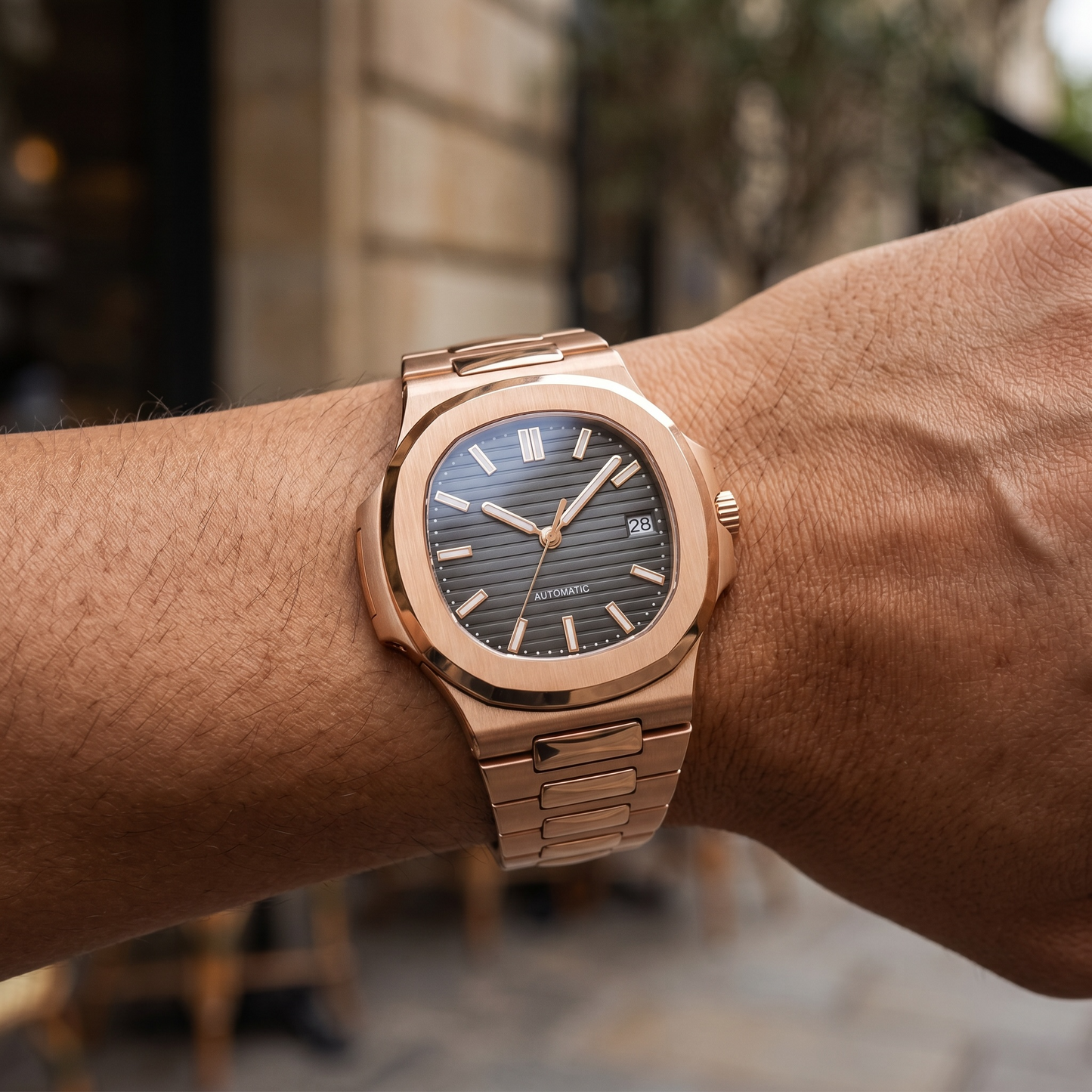 Nautilus Rose Gold & Black