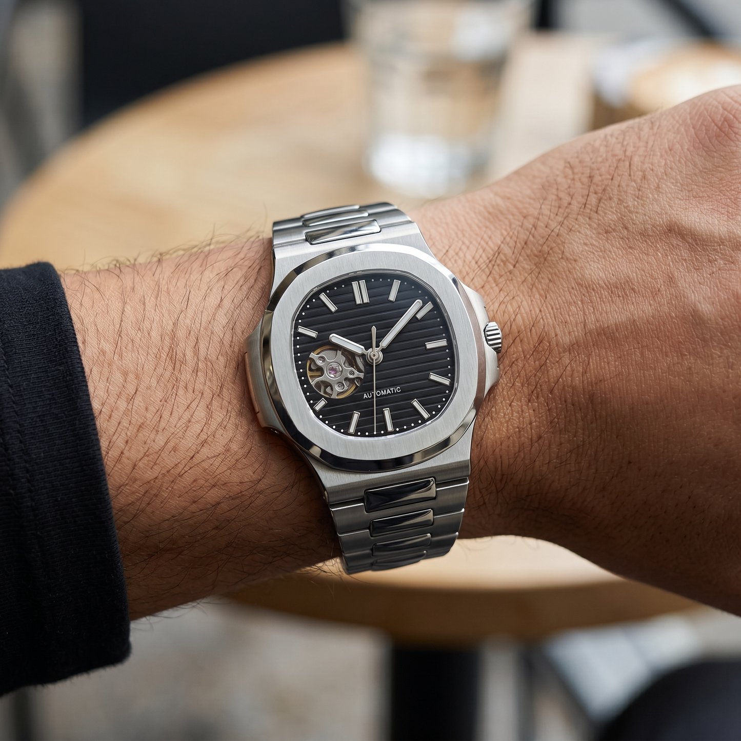 Nautilus Black Open Heart