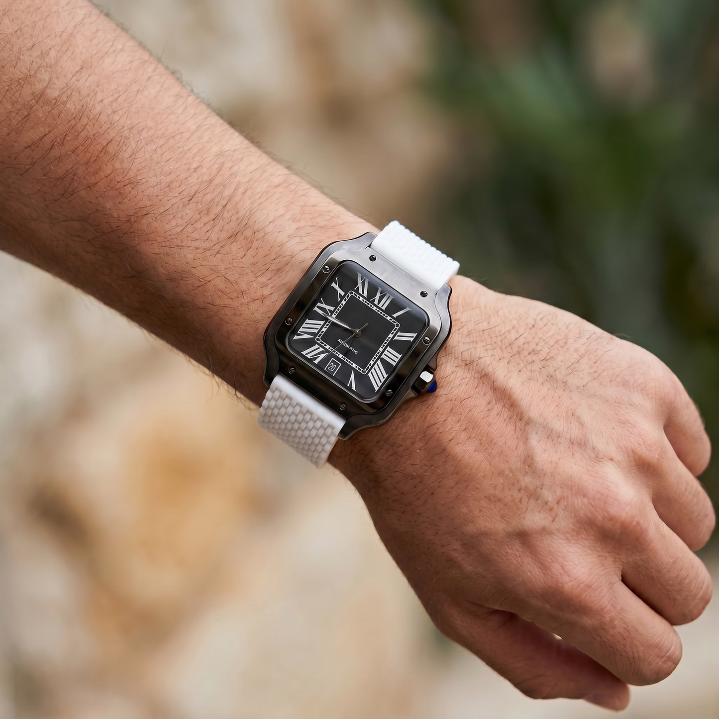 Santos Black & White Strap