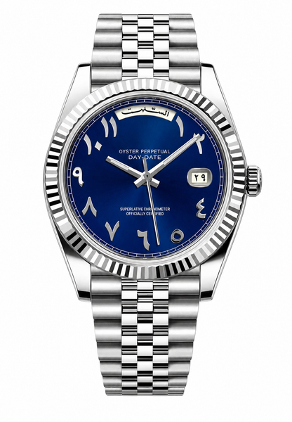 Day-Date Royal Blue Arabic Dial