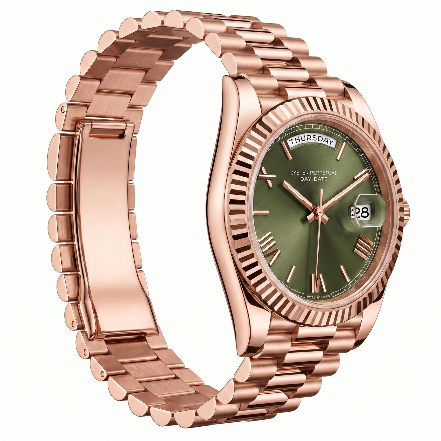 Day-Date Rose Gold & Olive
