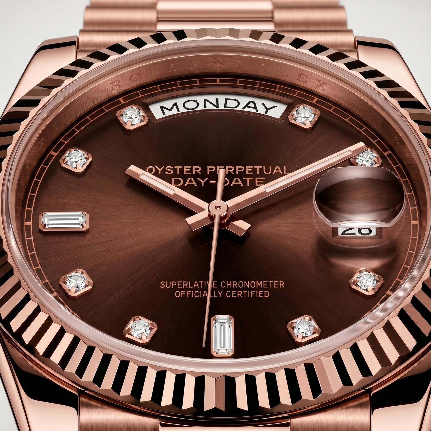 Day-Date Rose Gold & Chocolate