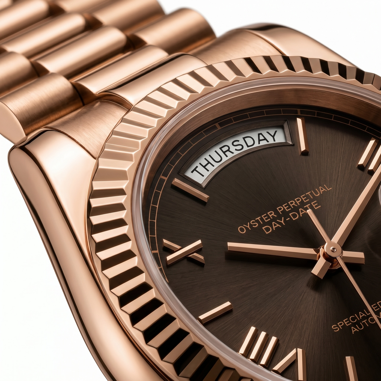 Day-Date Rose Gold Smoke Dial
