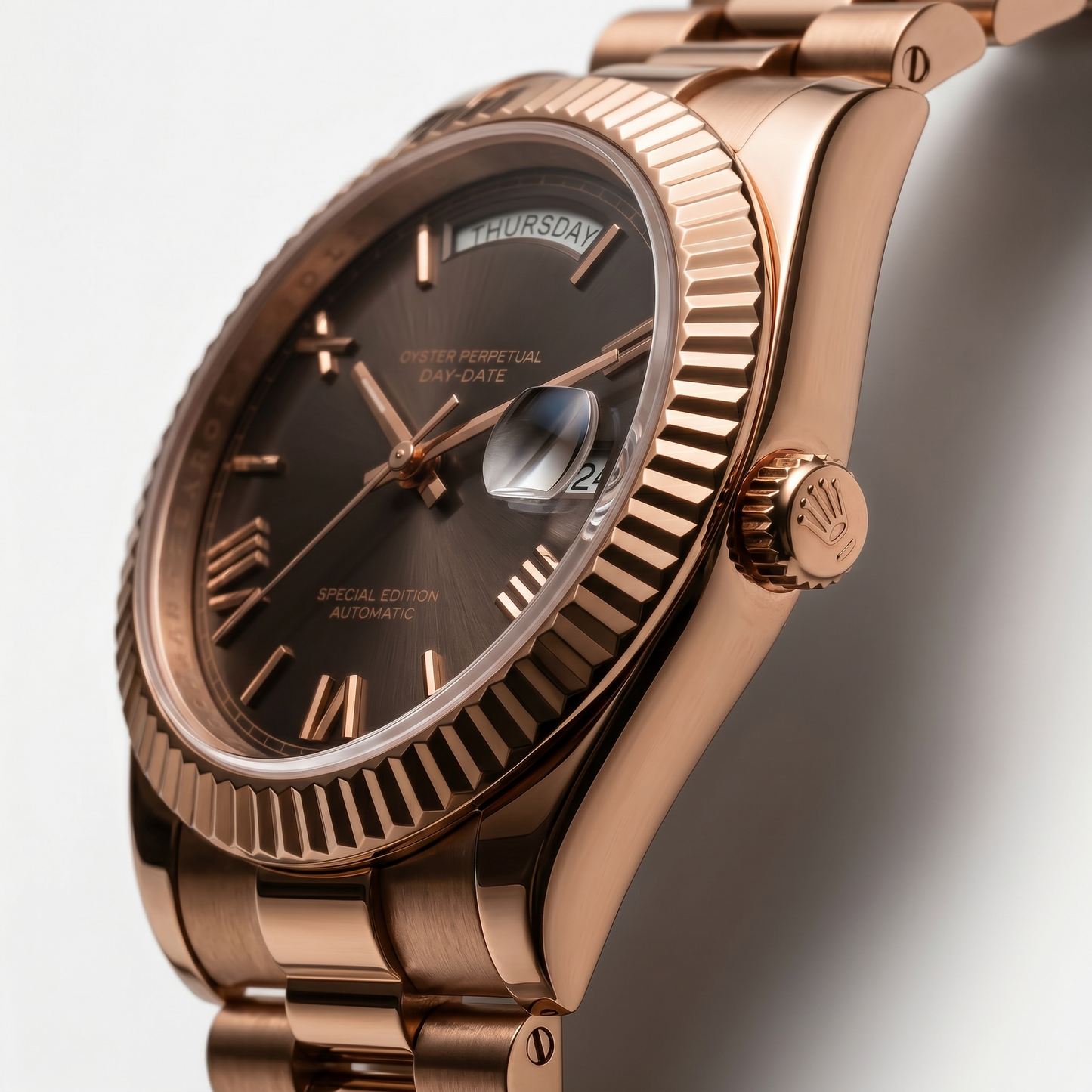 Day-Date Rose Gold Smoke Dial