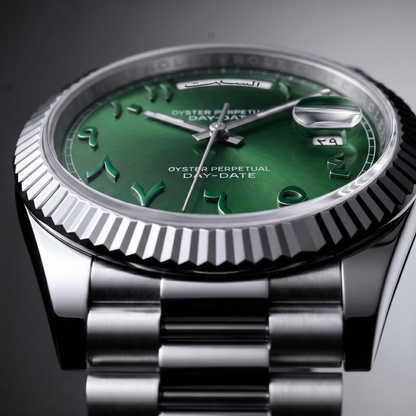 Day-Date Green Arabic Dial