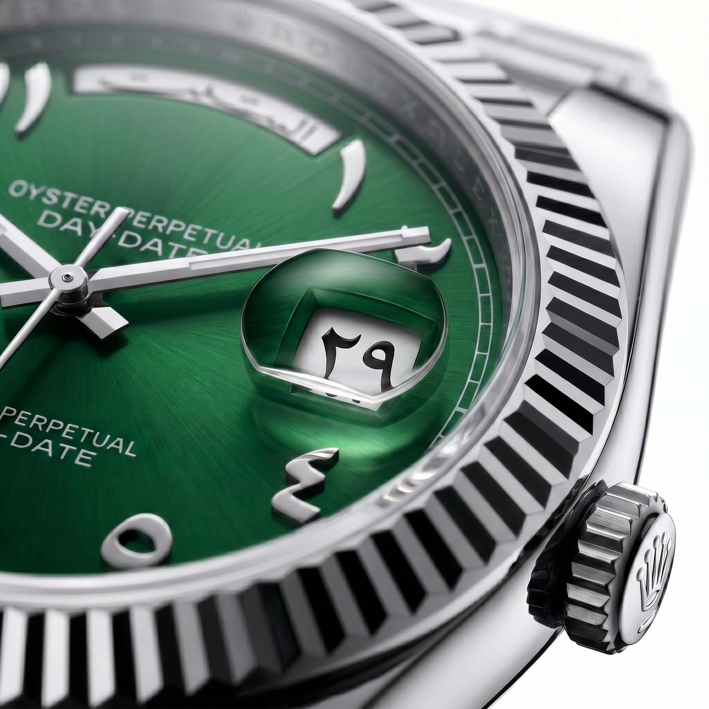 Day-Date Green Arabic Dial