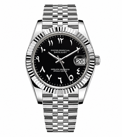 Datejust Black Arabic