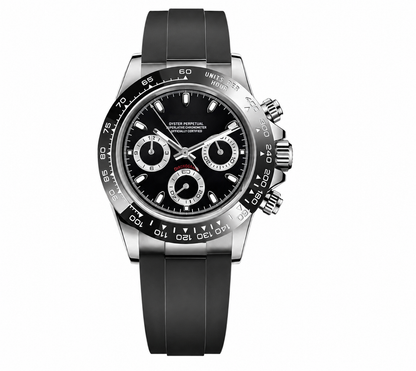 Daytona Black & Silver Oysterflex