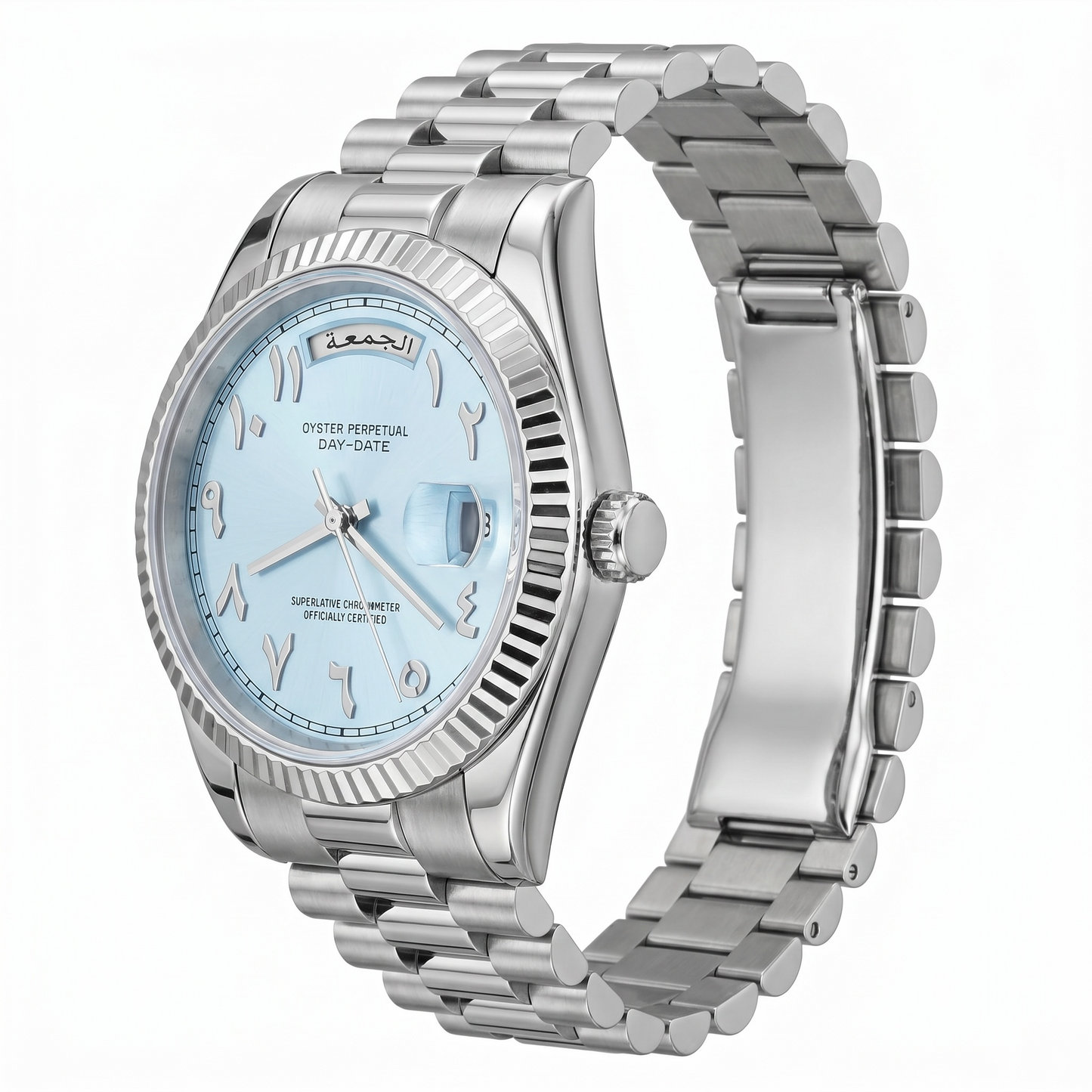 Day-Date Blue Arabic Dial