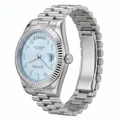 Day-Date Blue Arabic Dial