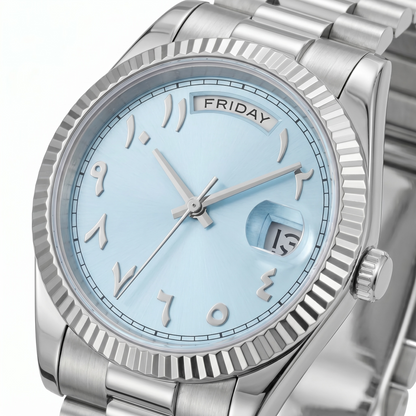 Day-Date Blue Arabic Dial