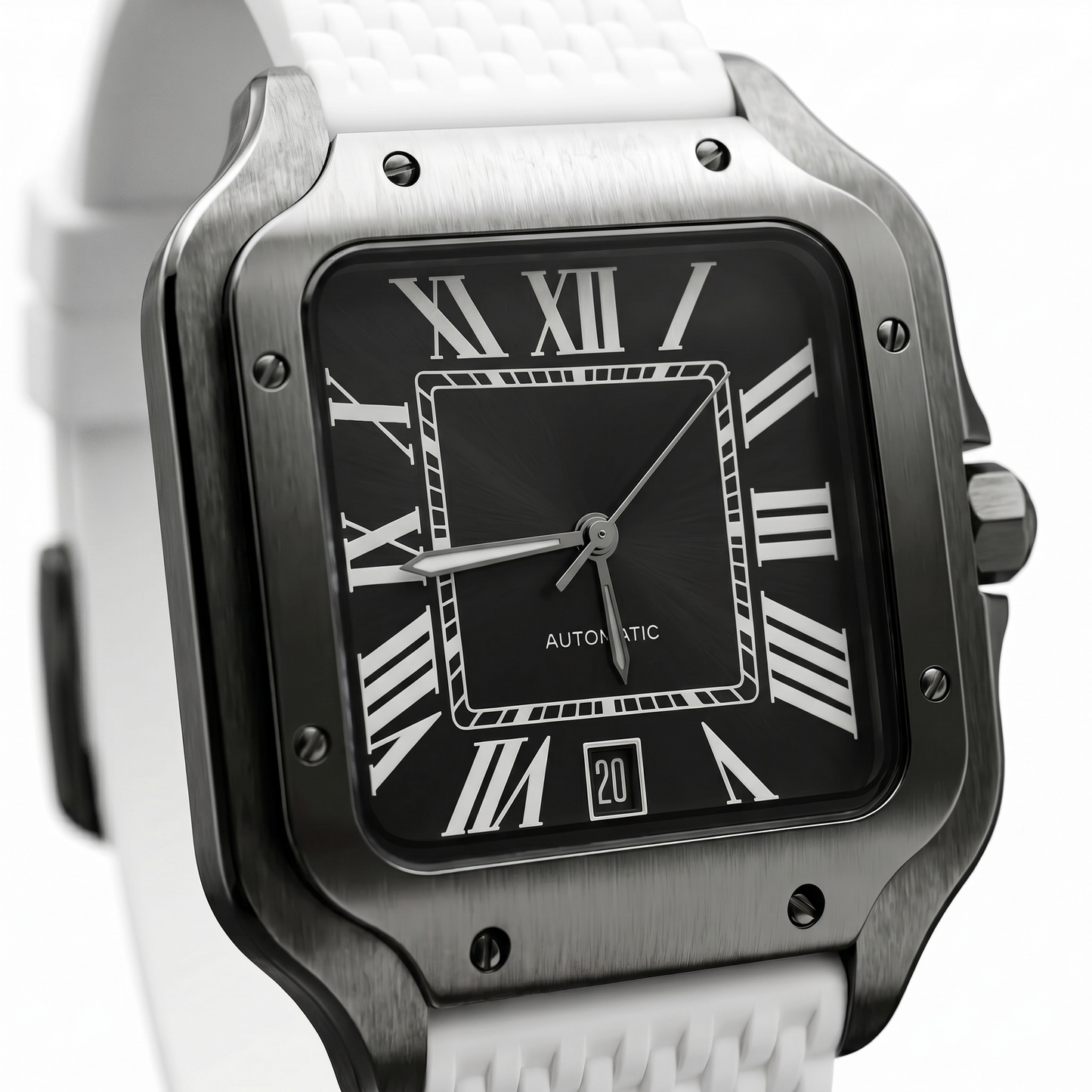 Santos Black & White Strap