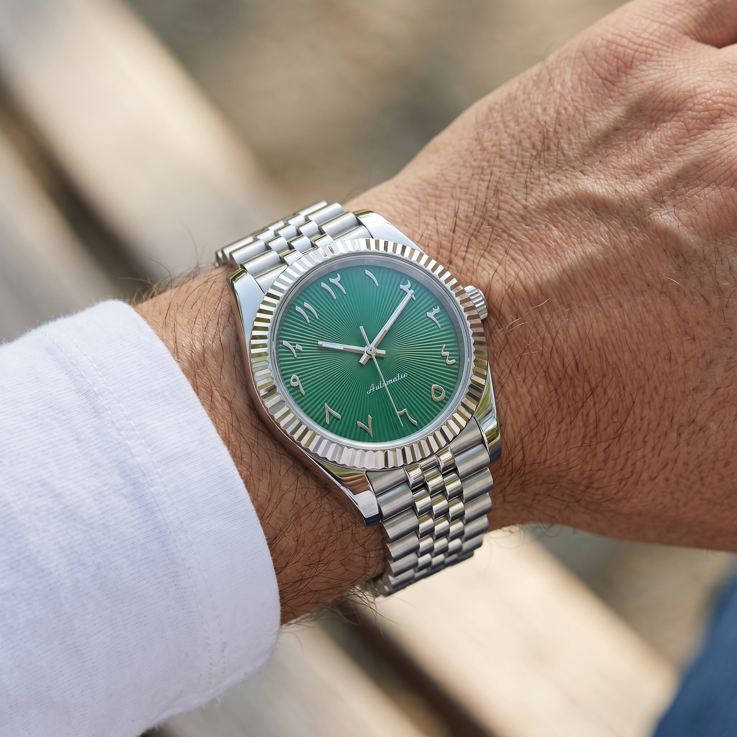 Datejust Green Arabic Dial