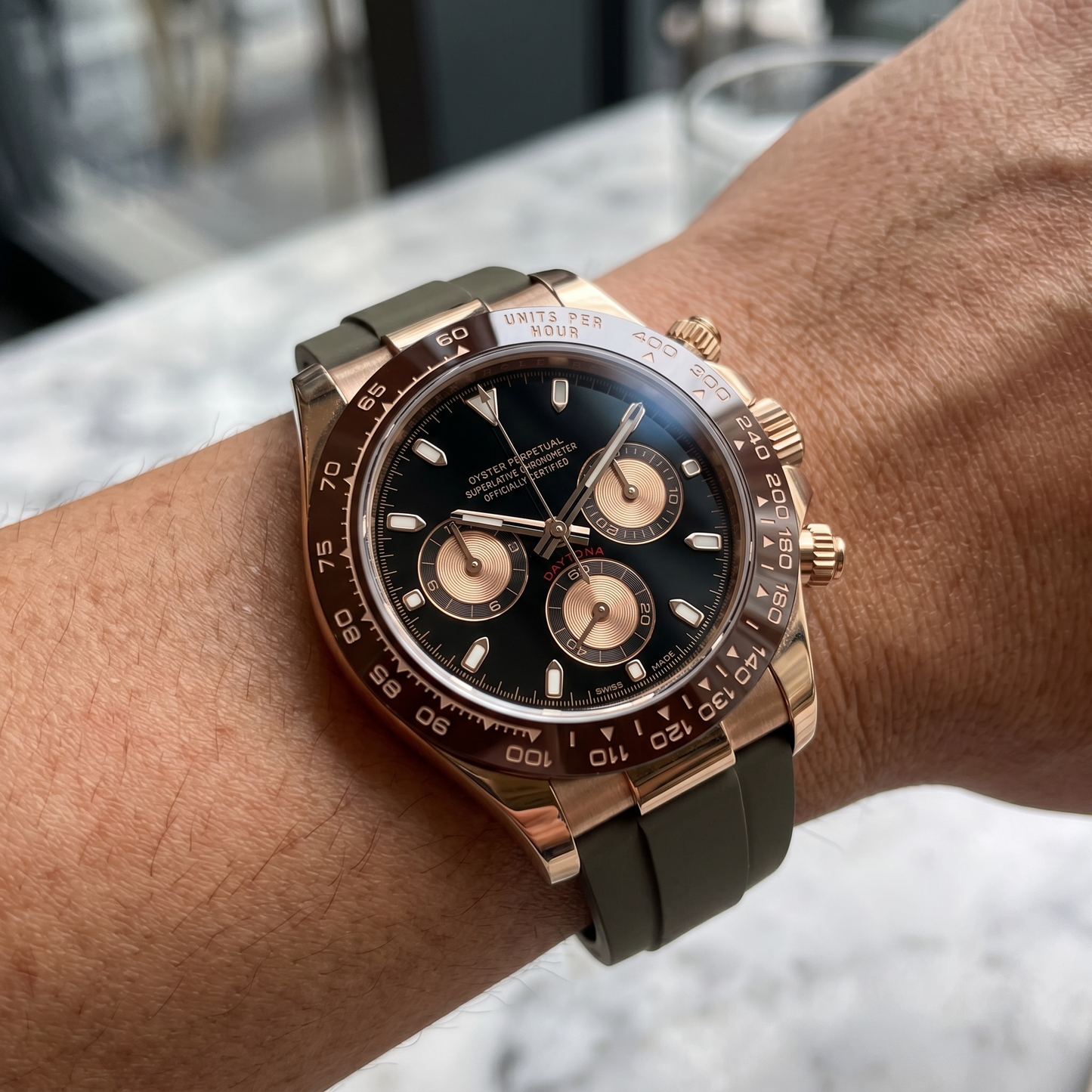 Daytona Mocha & Rose Gold