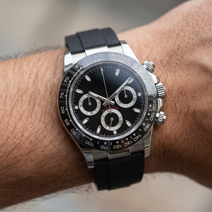 Daytona Black & Silver Oysterflex