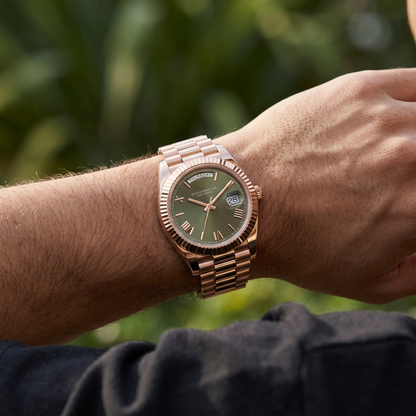 Day-Date Rose Gold & Olive