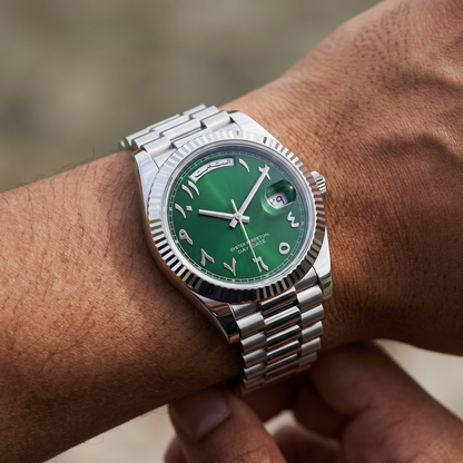 Day-Date Green Arabic Dial