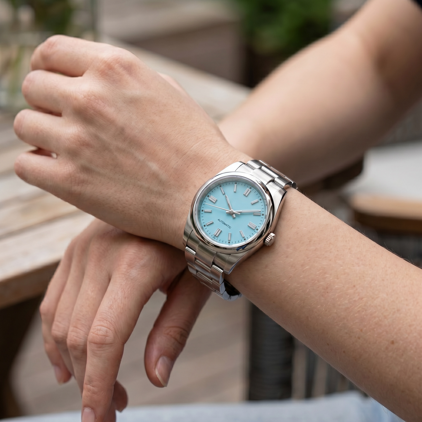Oyster-Perpetual Ice Blue