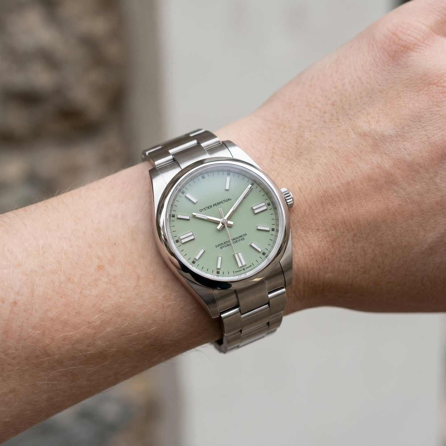 Oyster Perpetual Pistachio