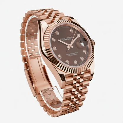 Datejust Chocolate Brown & Rose Gold