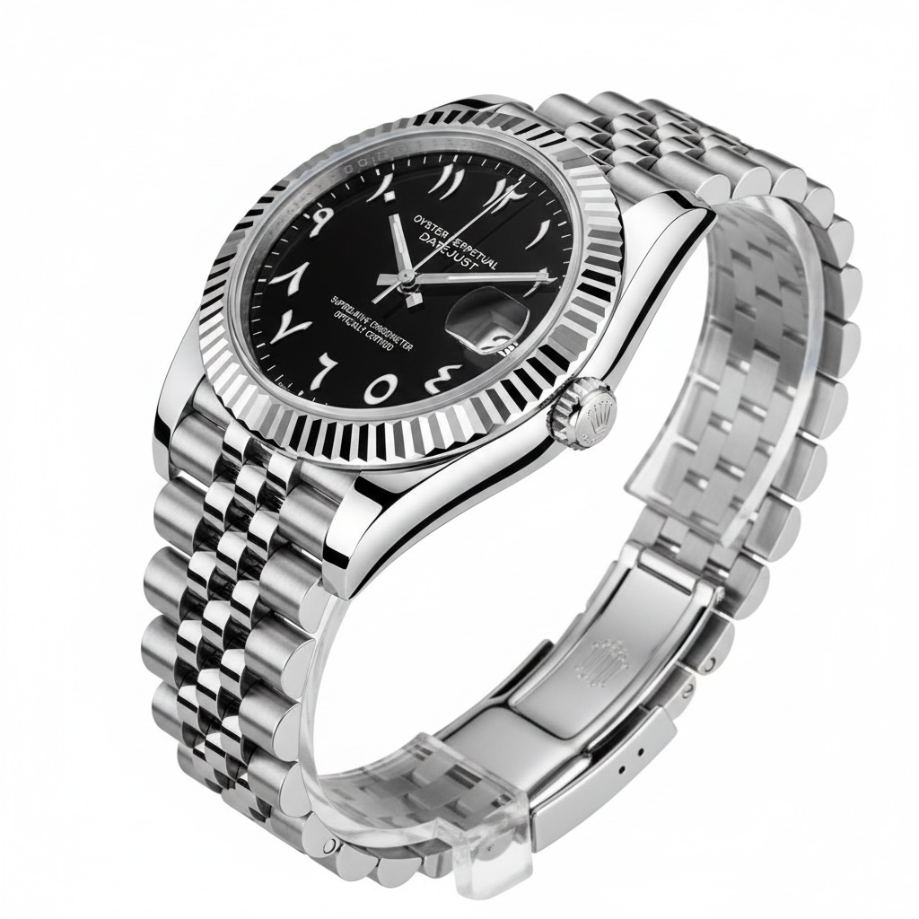 Datejust Black Arabic
