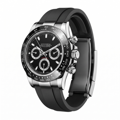 Daytona Black & Silver Oysterflex