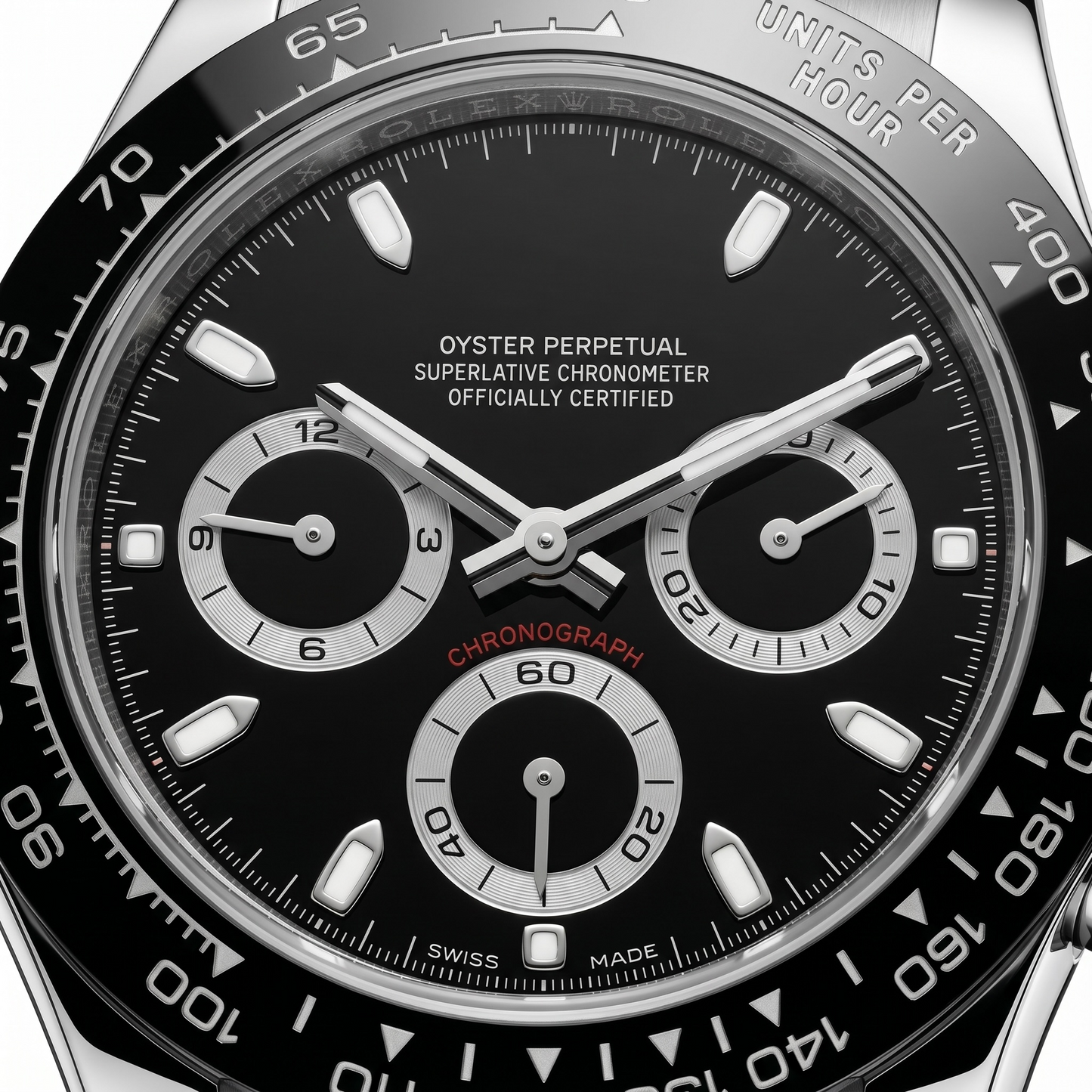 Daytona Black & Silver Oysterflex