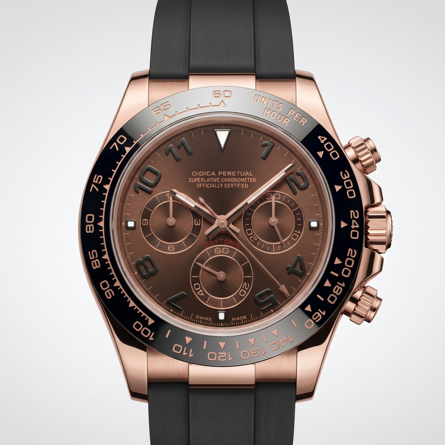 Daytona Chocolate & Rose Gold